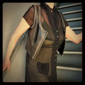 Prada Leather Studded Vest